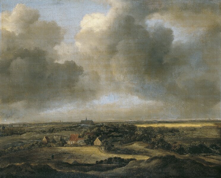 Campos de blanqueo en Bloemendaal cerca de Haarlem