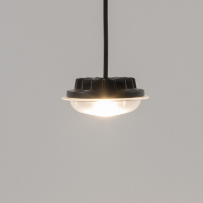 LED capsule with electric black cable 3 m by Santa & Cole
