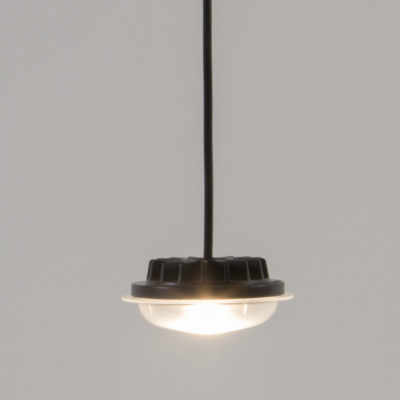 LED capsule with electric black cable 8 m by Santa & Cole