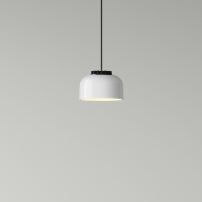White ceramic lampshade. by Santa & Cole