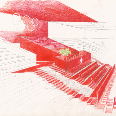 Palco Real del Estadio Olímpico by Santa & Cole