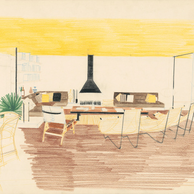 Interior de la casa de  Bofill y Fradera by Santa & Cole