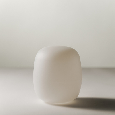 White opal polyethylene lampshade by Santa & Cole