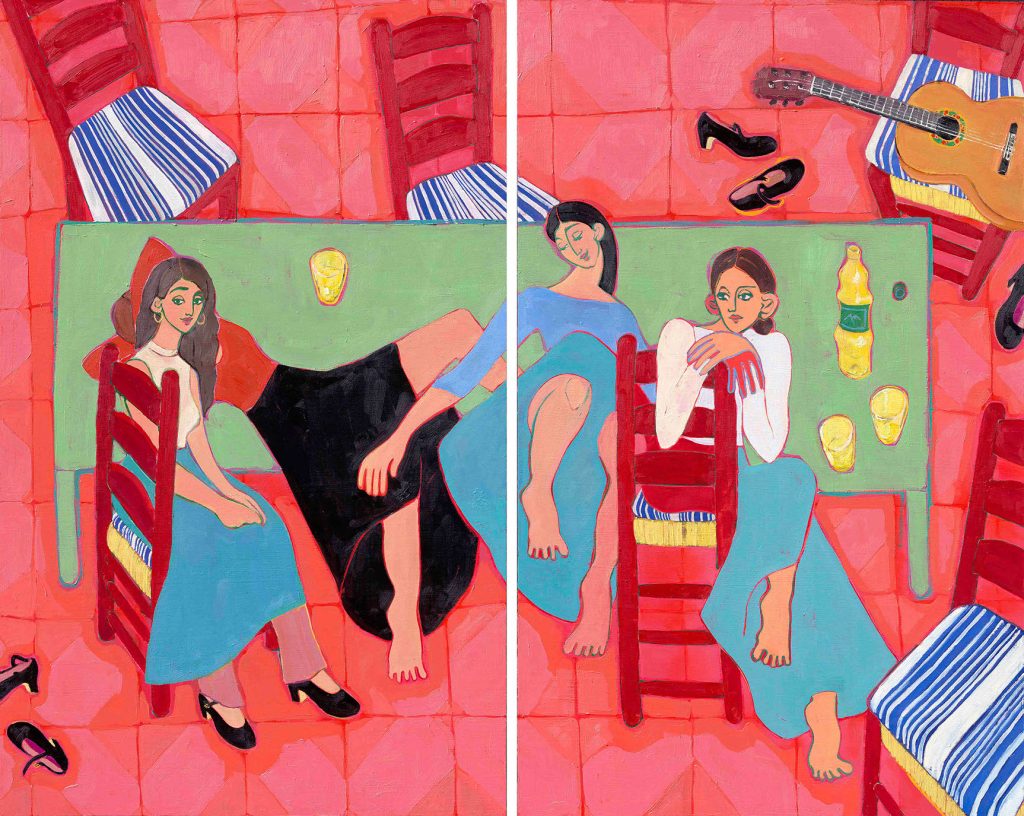 U-00154-Dema-1215x151cm-bailaoras-despues-del-ensayo-Original-1024x816